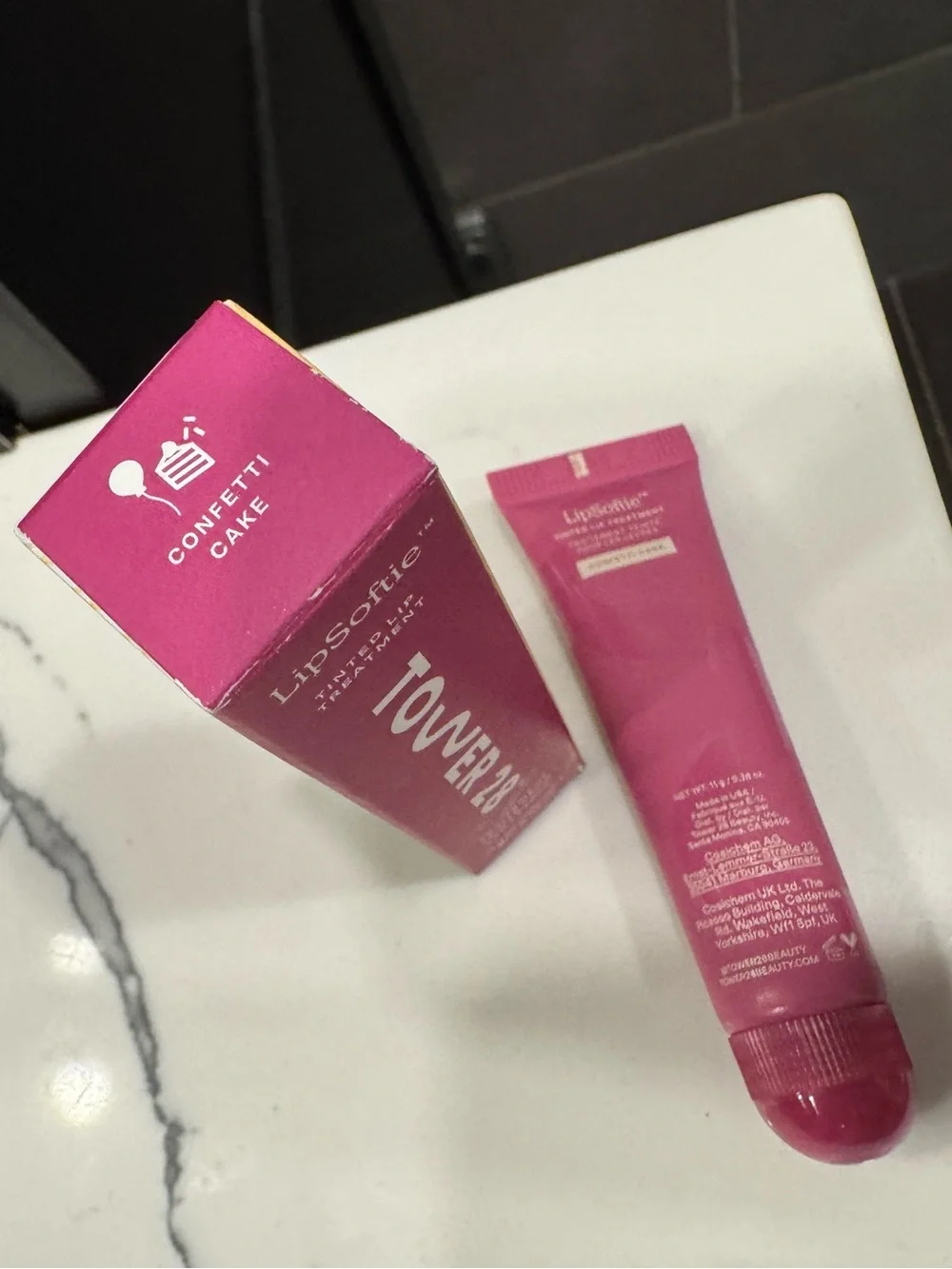 Tower 28 LipSoftie Tinted Lip Treatment – Confetti Cake-NEW